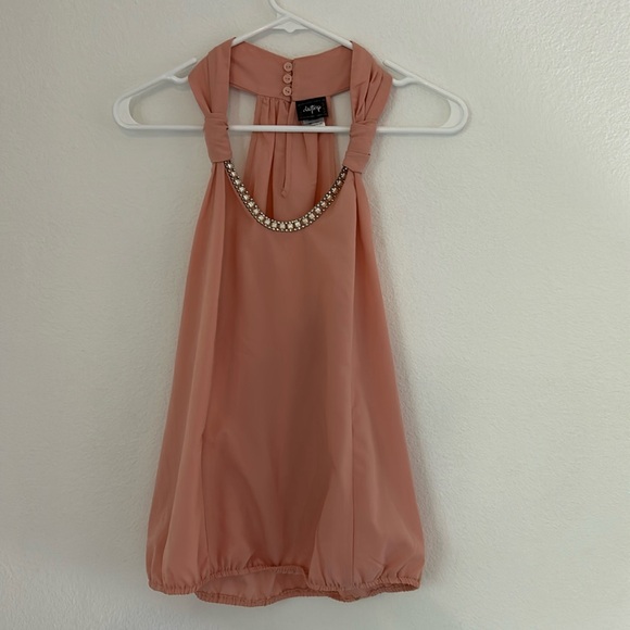 2 Peach Colored Dress Tops Size S - Picture 11 of 14